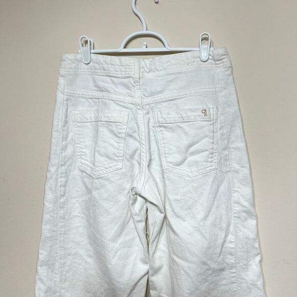 Anthropologie Pilcro The Adi Midrise Flare White Jeans 26 Women - Picture 6 of 12